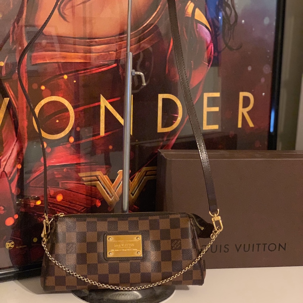 Authentic Louis Vuitton Damier Ebene Eva